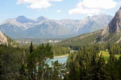 14 Bow River, Mount Inglismaldie, Mount Girouard And Mount Peechee From Banff Springs Hotel Upper Bow Valley Terrace In Summer.jpg